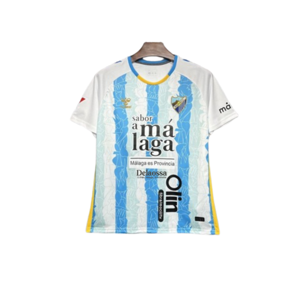 Málaga cf x Delaossa colaboración camiseta